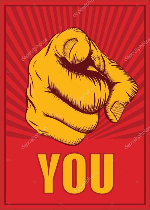 名称:人的手,用手指指向或手势指向你