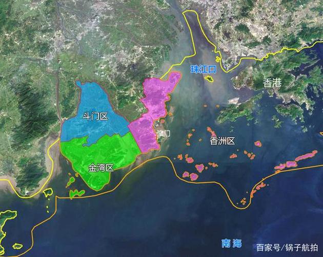 5张地形图,快速了解广东省珠海市辖的3个区