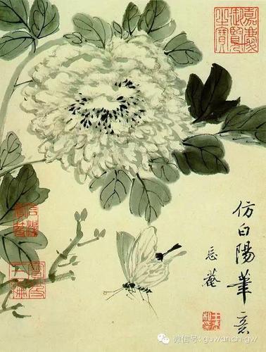 清代画家王武花鸟画