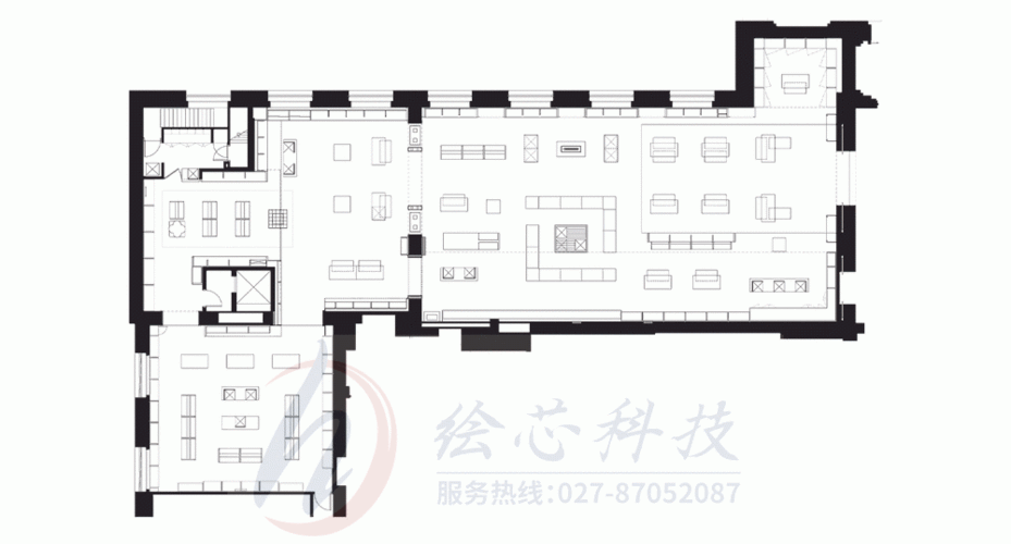展厅设计效果图平面_展厅设计平面布置图_博物馆展厅设计平面图