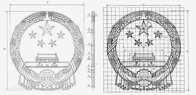 "在梁思成做出妥协后,他提出了三点要求:一,国徽不能像风景画;二,国徽