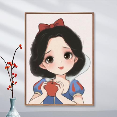 白雪公主十字绣2022新款线绣客厅卡通动漫儿童小件卧室自己绣2020