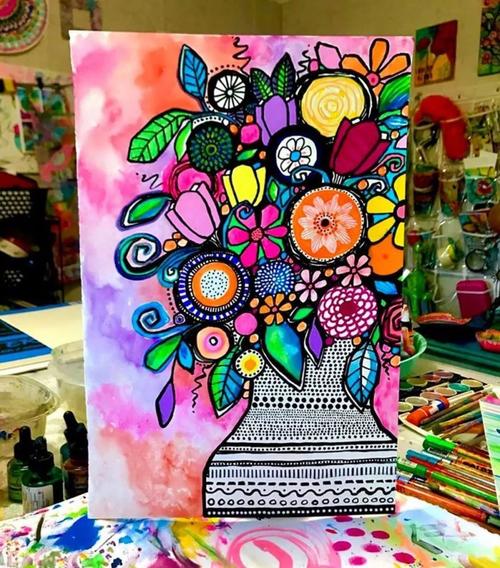 发现一组非常漂亮的 彩色风景装饰画 每一张作品画面 效果非常强烈