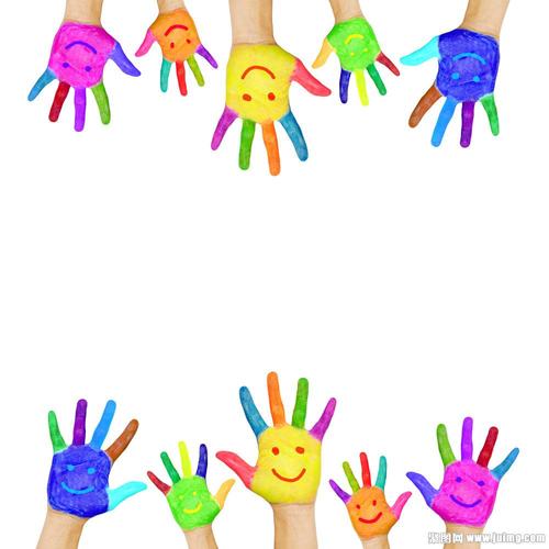 可爱的微笑小手图片