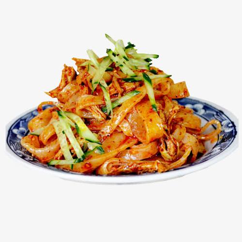 关键词 : 辣椒,美味的,凉皮,黄瓜丝,好吃的,盘子,食物