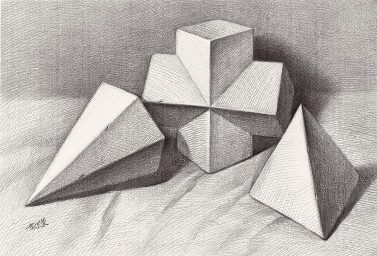 画好素描石膏几何体6个注意