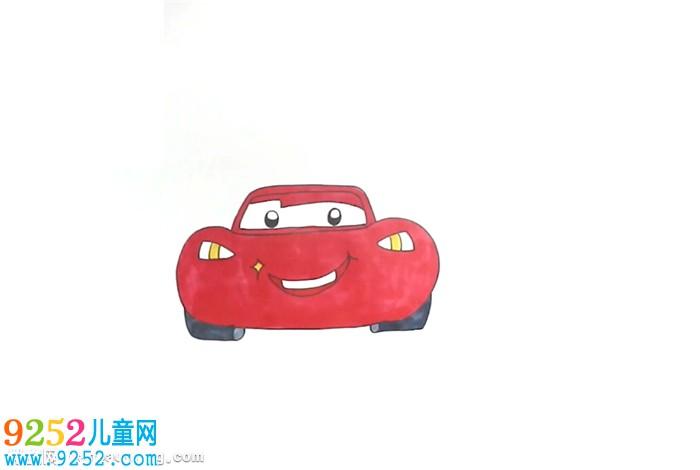 闪电麦昆怎么画赛车总动员简笔画闪电麦昆简笔画教程