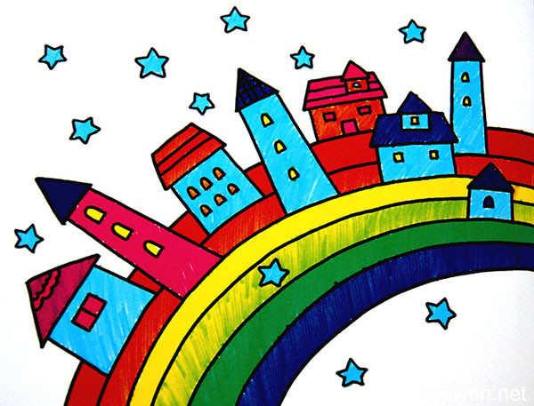 四年级儿童绘画美术图片