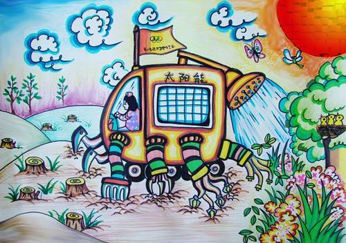 科学与幻想的简笔画