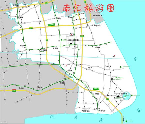 > 原南汇区旅游图