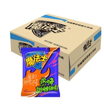 魔法士 方便面 热嗨真粉烧烤牛肉味干脆面 40g*30袋/箱 *3件