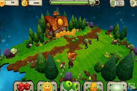 植物大战僵尸3立体效果地图植物欣赏