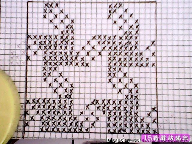 千鸟格图案的织法图解(开心编织坊绘)