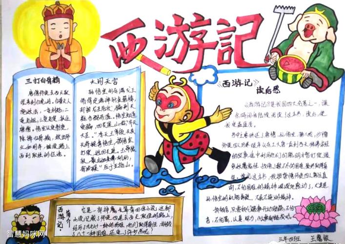 8张简单漂亮的西游记手抄报图片