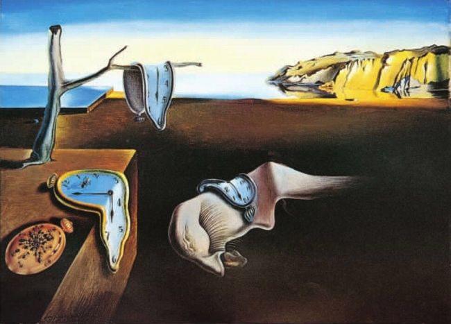 荒诞派大师萨尔瓦多·达利有一幅特别有名的作品叫《记忆的永恒》