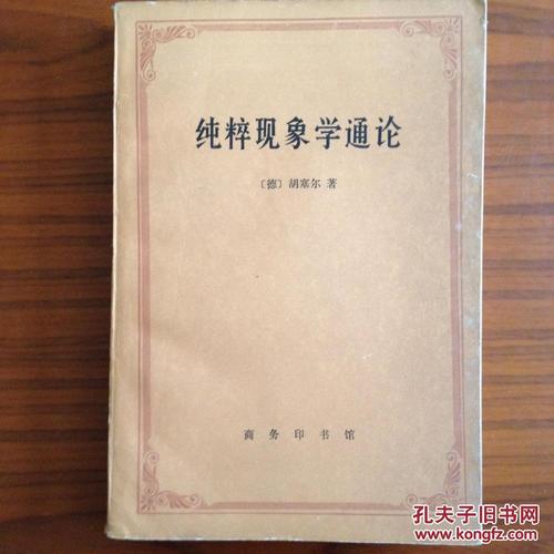 《纯粹现象学通论—纯粹现象学和现象学哲学的观念》(第一卷)