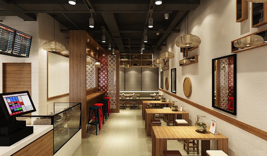 包子店面效果图|空间|家装设计|星空工作室 - 原创