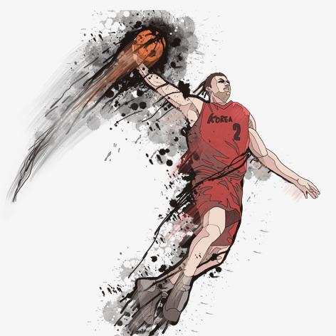 灌篮免抠素材免费下载_觅元素51yuansu.com