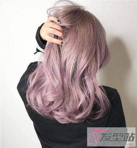 最新染发流行色 辉夜紫夜魅紫色-染发发型-发型站_与.