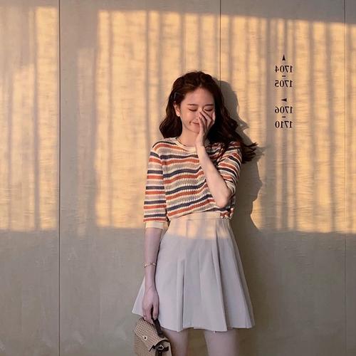 购客新款 初春轻熟风韩系少女甜美穿搭两件套装 2020年春装 女装 裙子