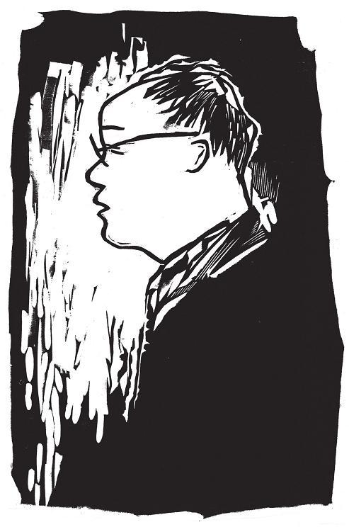 邓党雄黑白木刻版画作品欣赏