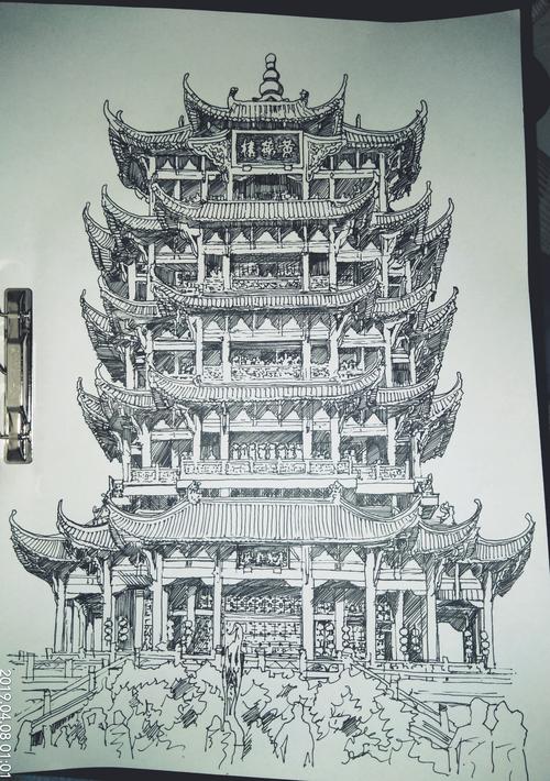 武汉黄鹤楼——建筑手绘(大一下-北落师门