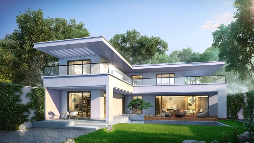 适合l型宅基地的10款现代别墅设计,这样建即好看又实用