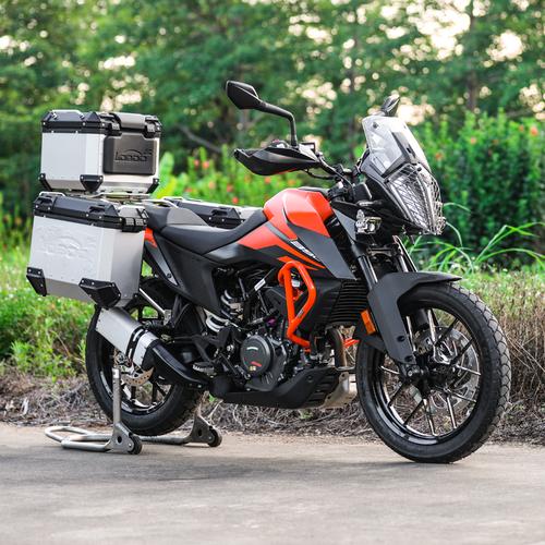 防摔保险杠loboo萝卜摩托车保护杠适用于ktm390adv上下护杠黑色