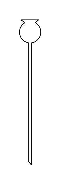 化学仪器长颈漏斗简笔画