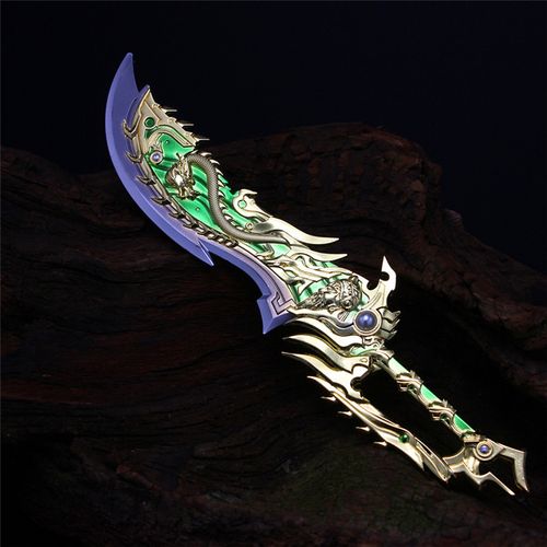 cf穿越火线枪战王者手游青龙偃月刀斩神刀英雄武器模型合金玩具刀