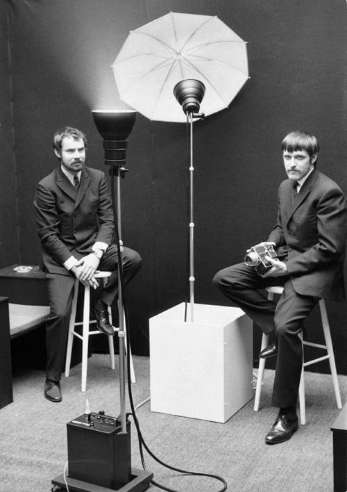 埃克哈特·海涅和科尼·达夫格兰在1968年举行的photokina世界影像