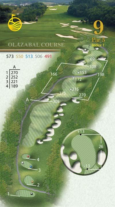 图文:观澜湖高尔夫球会-奥拉沙宝球场 9号洞