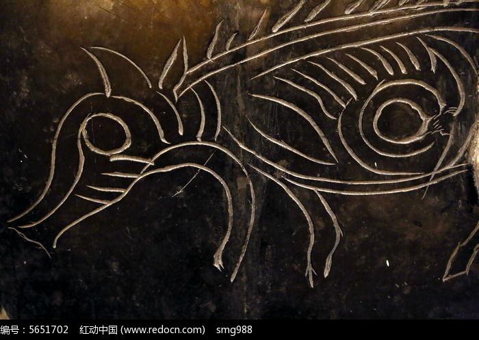 壁刻古代猪纹石刻