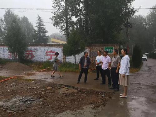 县委常委县委办公室主任王烨到城郊乡余粮村开展调研督导活动