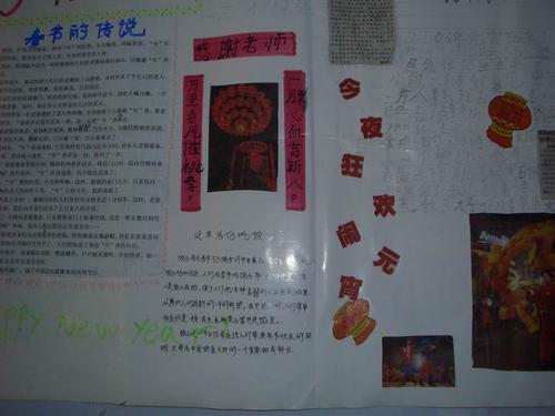 春节习俗小报展览