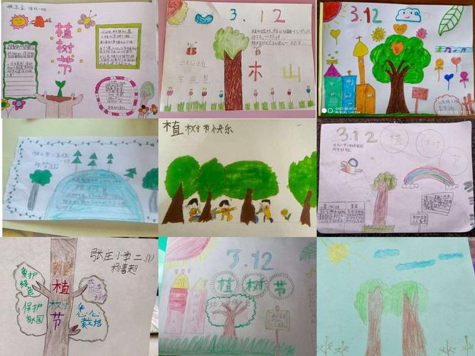 "植绿护绿 合力抗疫"——张寨镇张庄小学"植树节"系列