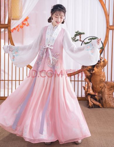 成人汉服汉服女中国风整套古装古风女装齐腰白菜全套夏季飘逸仙气