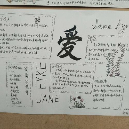 智美留痕――县直初中164班《简爱》优秀手抄报汇集