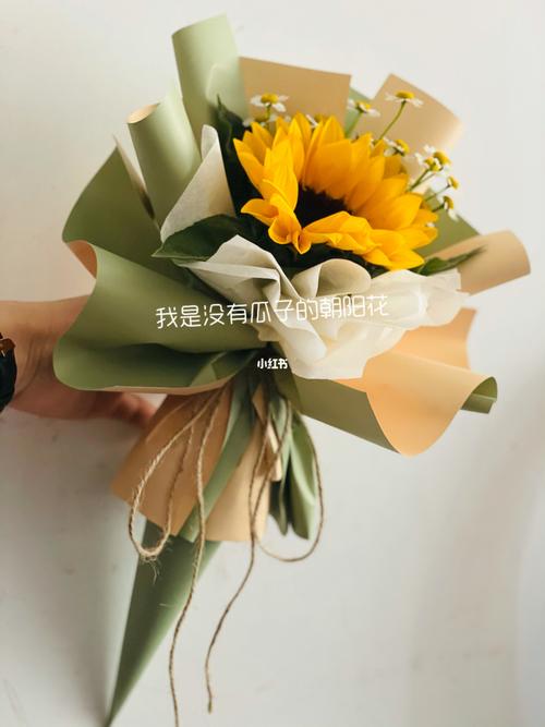 精美包装单支向日葵花束_向日葵_花束_家居家装_家居