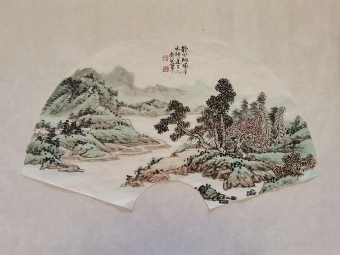 白崇然先生扇面山水(100幅)