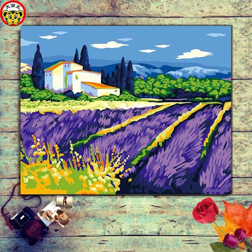 数字油画薰衣草