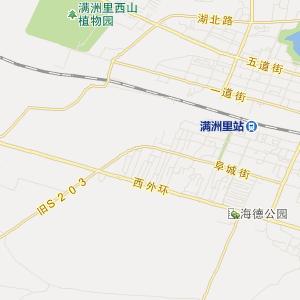 满洲里市地图_满洲里市地图全图_满洲里市地图高清版