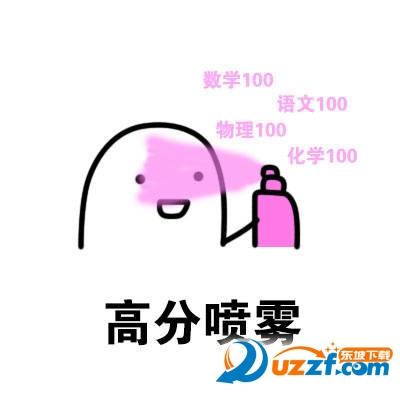 变美变白变富喷雾表情包高清无水印版