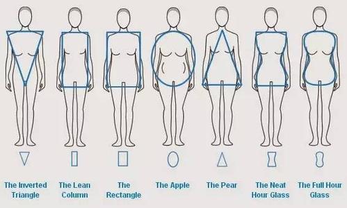 其中最好的自然是 沙漏型,有胸有腰有臀--正面x,侧面s