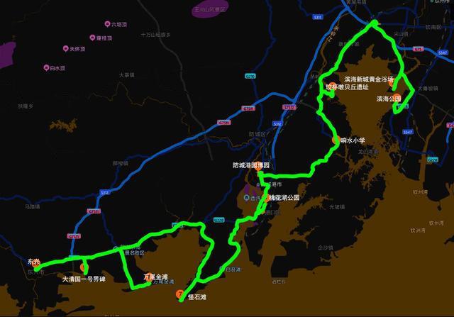 自驾游228国道线路图全长8091公里贯穿祖国海岸线三