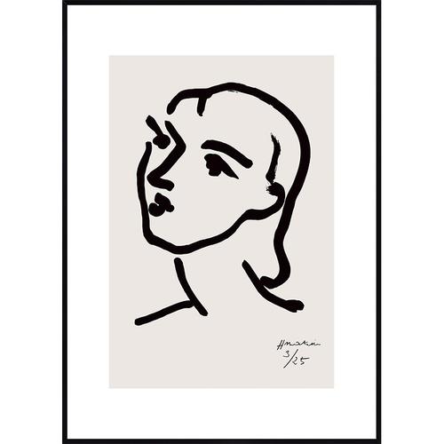 线条抽象装饰画电视柜鳟鱼亨利北欧马蒂斯