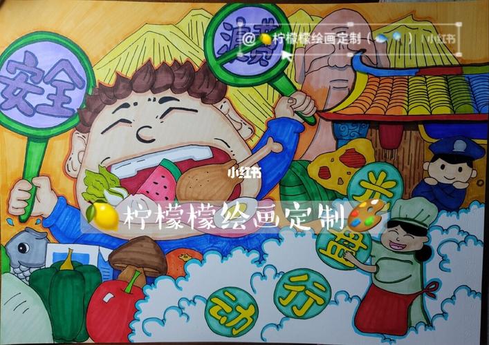画 文明用餐 拒绝浪费 泉州文化_手绘_通淮关岳庙_绘画_马克笔_母婴