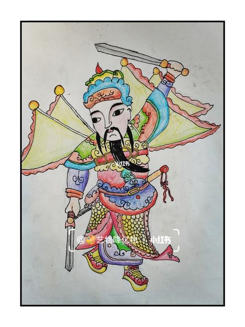 画门神_儿童画_文化_绘画
