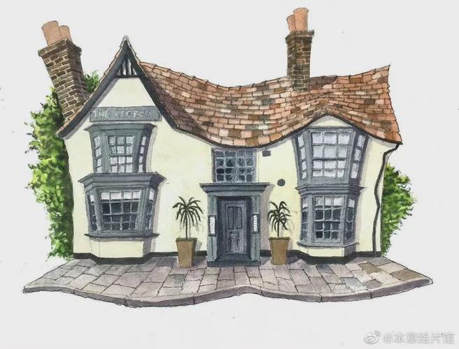 水彩|把建筑画的奇奇怪怪也挺不容易