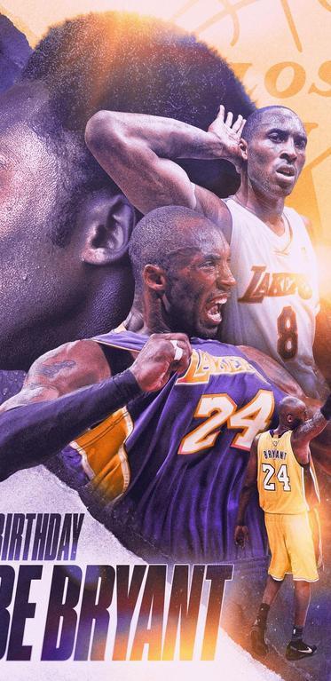 2k手机竖屏分辨率1080x2220篮球明星nba湖人队科比·布莱恩特kobe不同